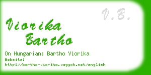 viorika bartho business card